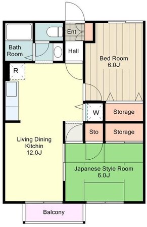 ファミールコート(元八)の物件間取画像